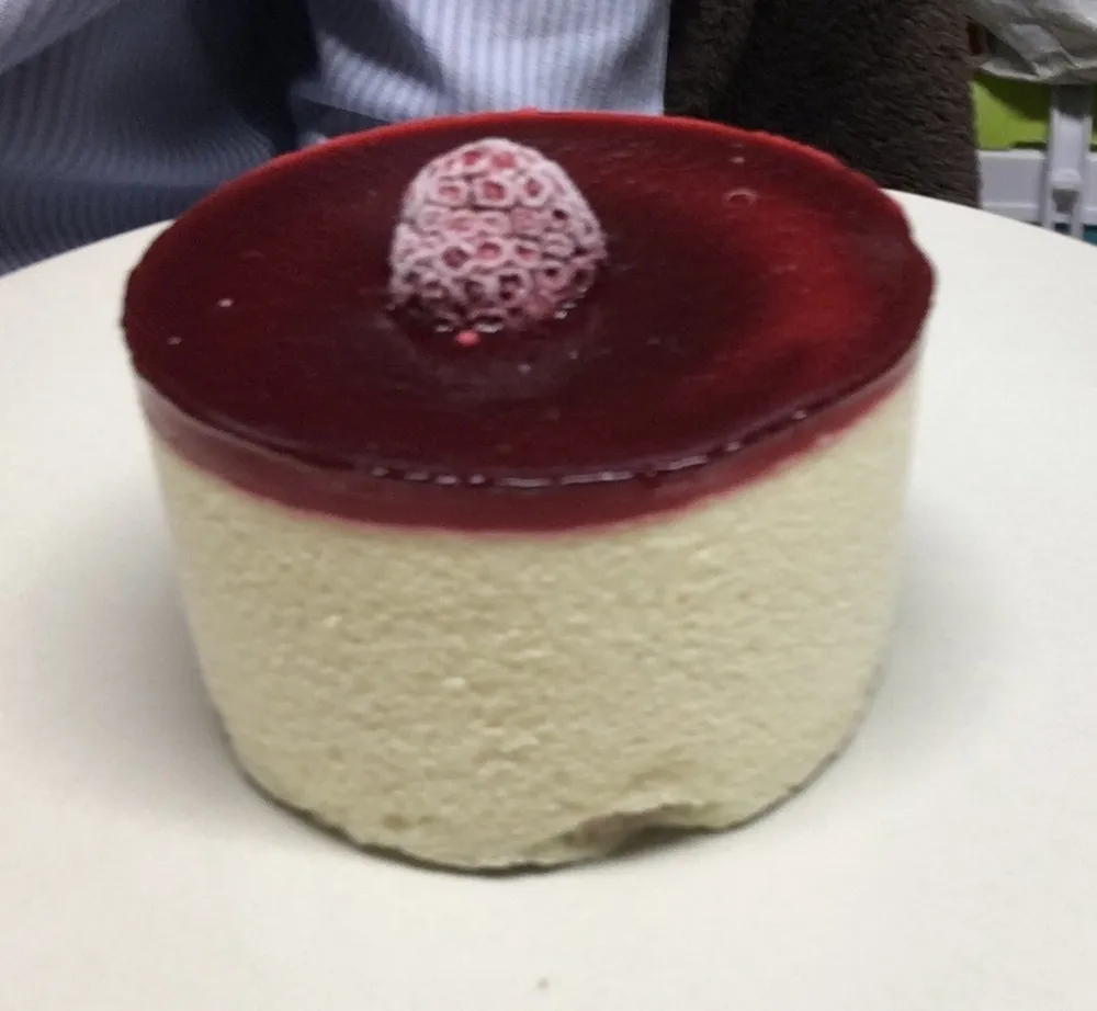 Soufflé glacé vanille framboise