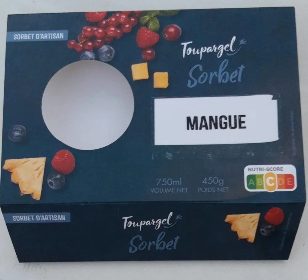 Sorbet artisan mangue