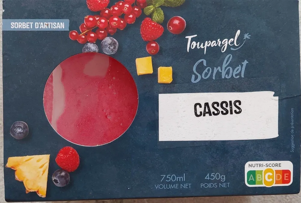Sorbet au cassis