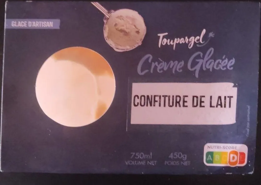 Crème glacée confiture de lait