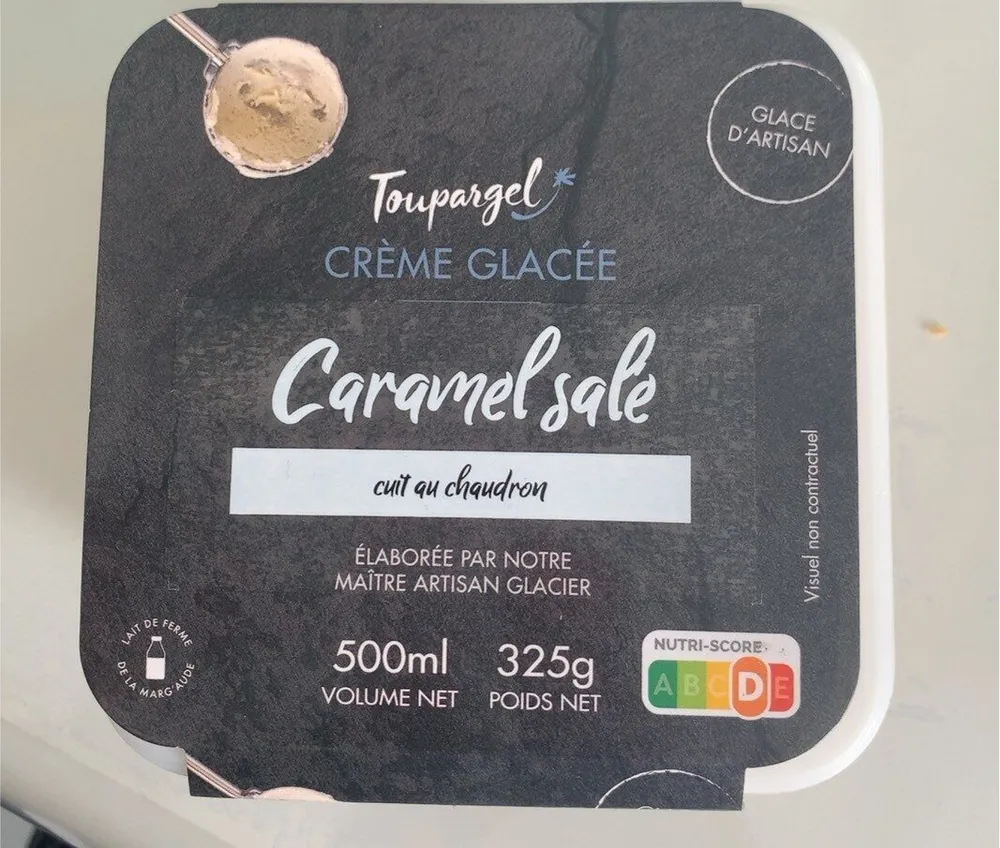 Crème glacée caramel beurre salé