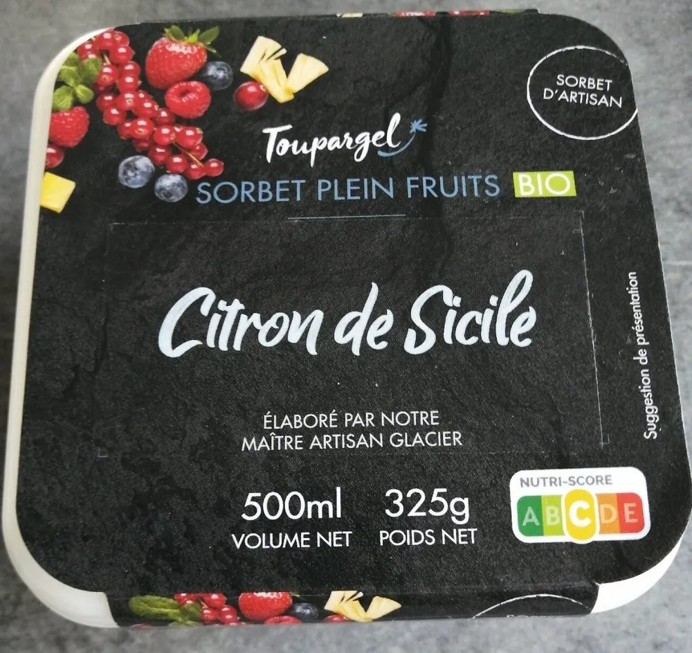 Sorbet citron de Sicile