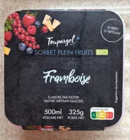 Sorbet plein fruits framboise