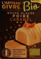 Bûche glacée poire caramel