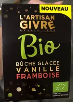 Buche glacée vanille framboise