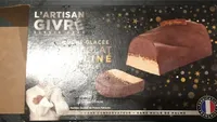 bûche glacée chocolat praliné