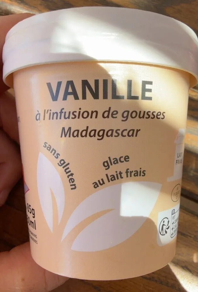 Glace au lait frais Vanille