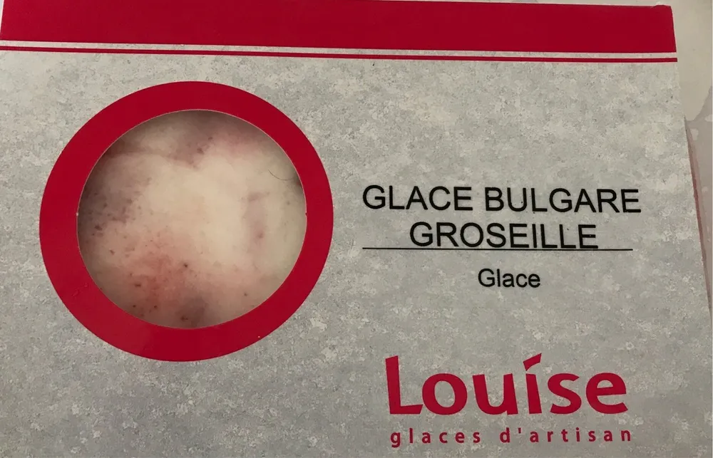Louise glace bulgare groseille