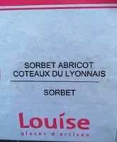 Sorbet abricot coteau du lyonnais