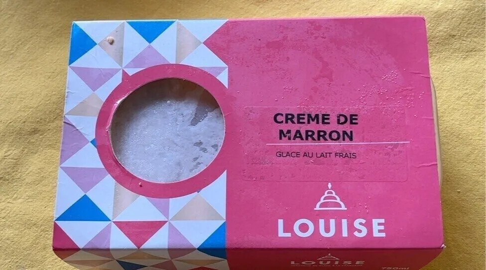 Glace au lait frais Creme de marron