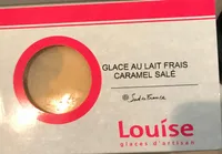 Glace glace au lait frais au caramel salé