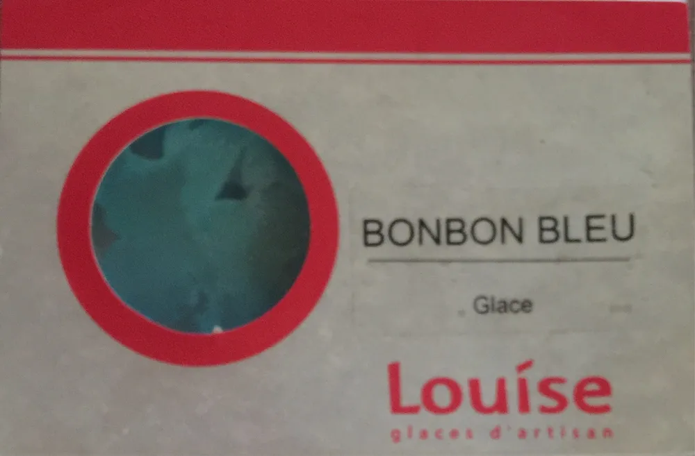Glace Bonbon Bleu