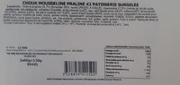 Choux mouseline praliné surgelée