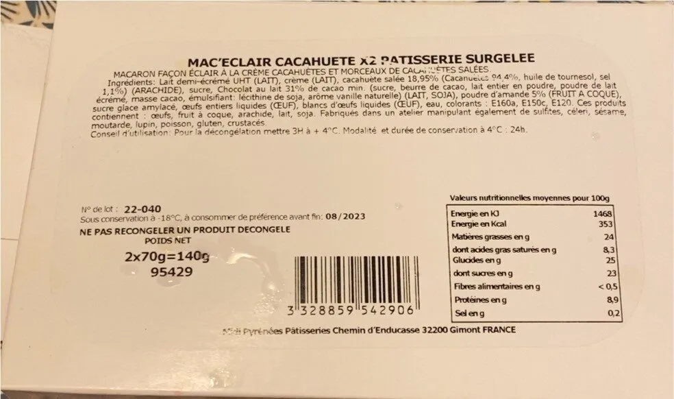 Mac’Eclair cachuete