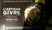 Crème glacée menthe chocolat