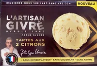 Crème glacée tartes aux 2 citrons
