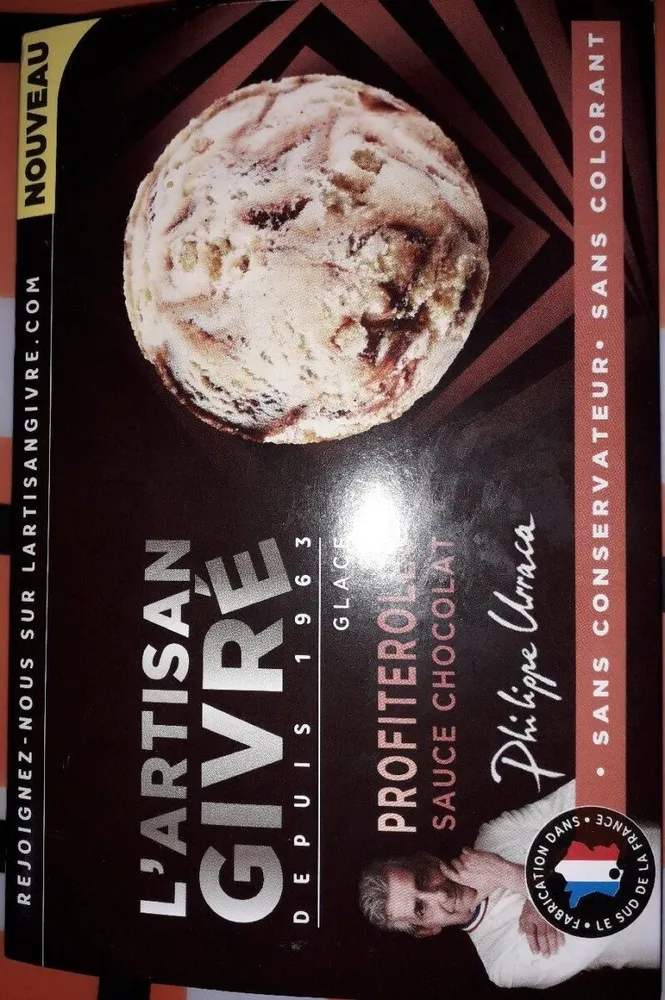 Glace Profiteroles sauce chocolat