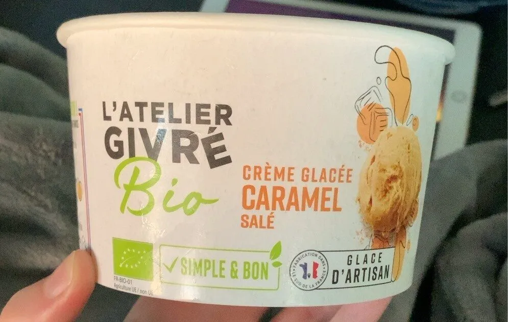 Creme glacée caramel salé