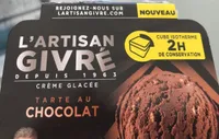 Creme glacée tarte au chocolat