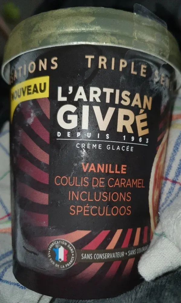 Glace vanille caramel speculoos