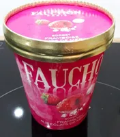 Sorbet framboise aux éclats de meringue
