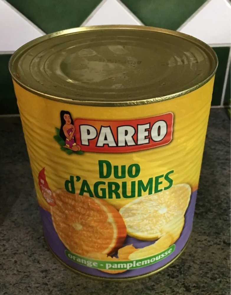Duo d'agrumes orange -pamplemouse