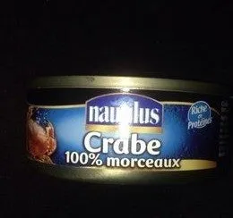 Nautilius Crabe 100% morceaux 60 g net égoutté