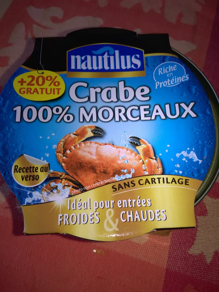 Crabe 100% Morceaux