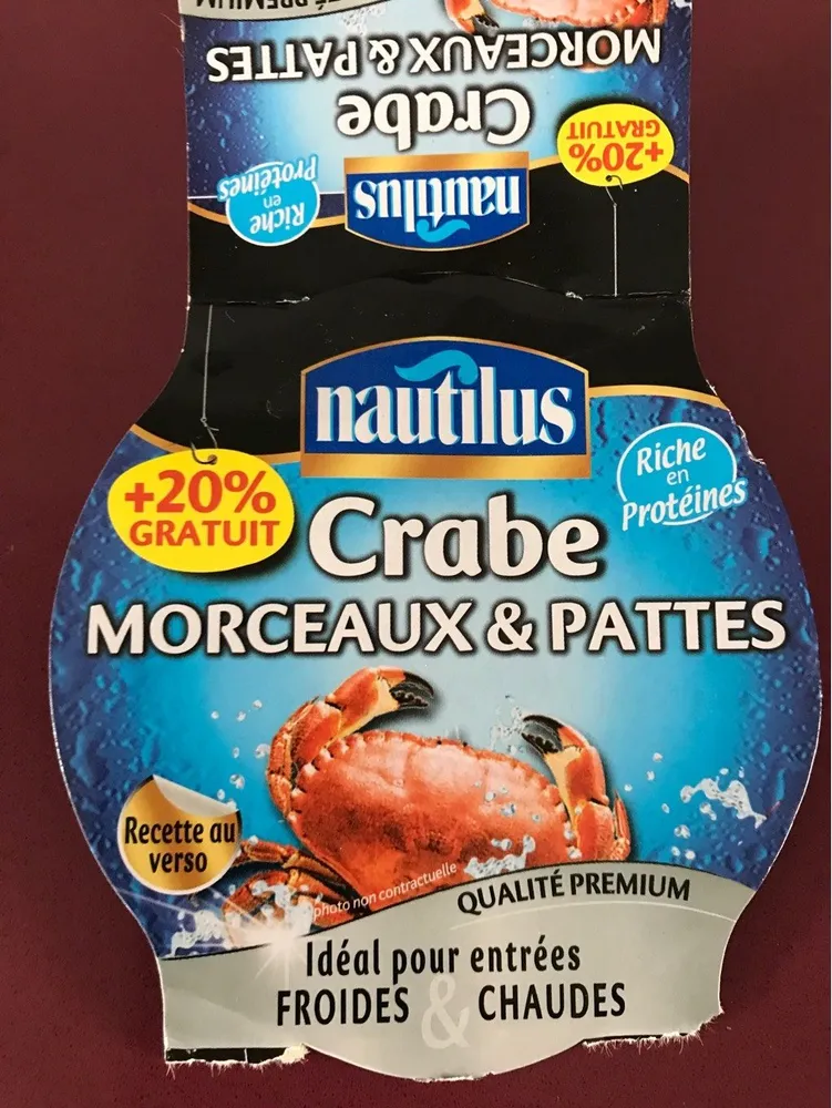 Morceaux & Pattes de Crabe Nautilus