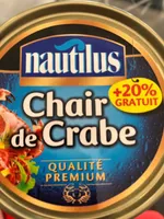 Chair de crabe qualité prémium Nautilus