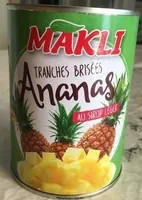 Ananas tranches brisées