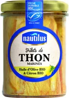 FILETS DE THON MSC HUILE D'OLIVE CITRON BIO