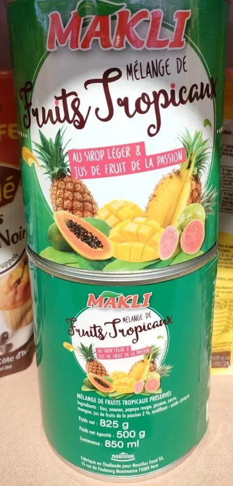 Mélange de fruits tropicaux