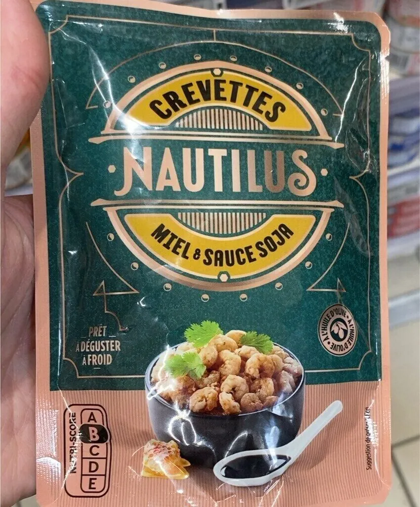 Crevettes miel et sauce soja