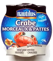 Crabes morceaux et pattes