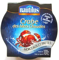 Crabe des mers chaudes - Morceaux et pattes