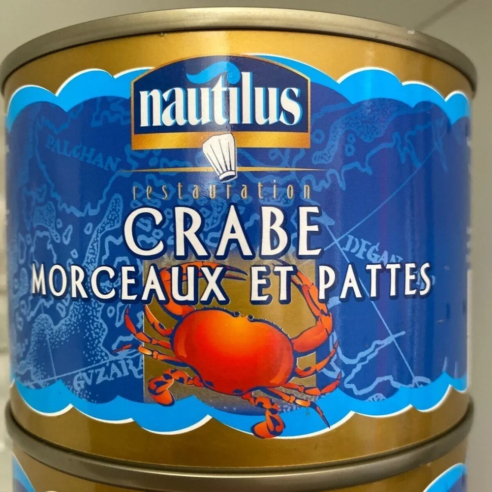 Crabe morceaux et pattes