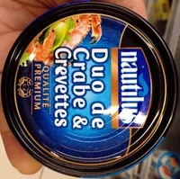 Duo de crabe et crevettes