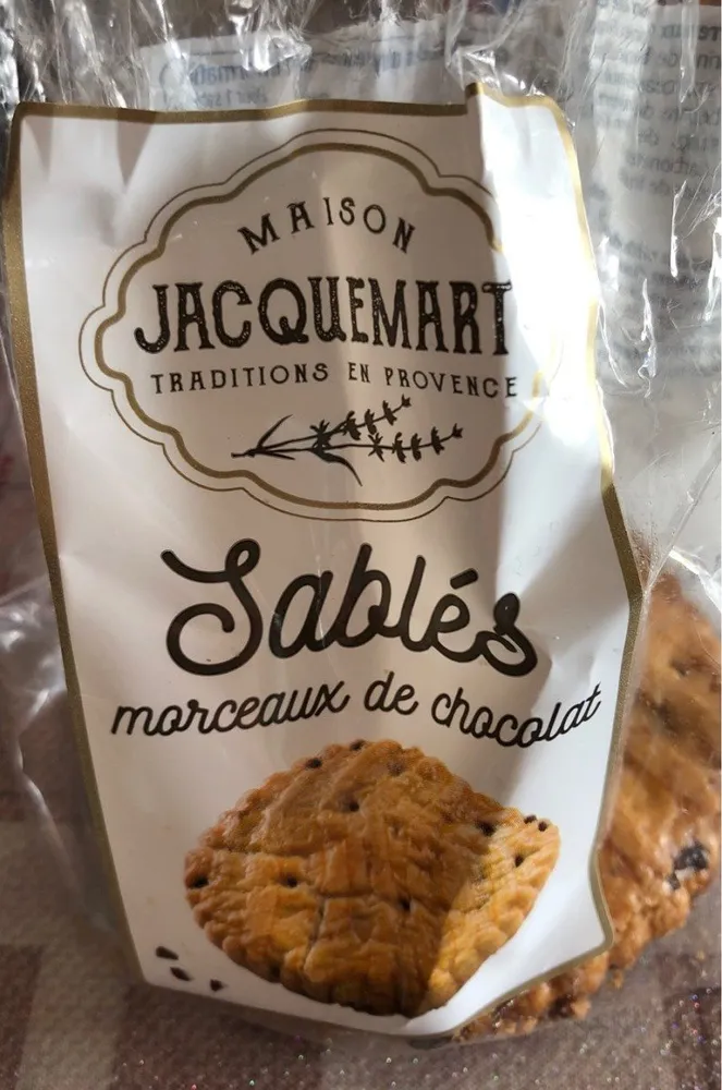 Sablés morceaux de chocolat