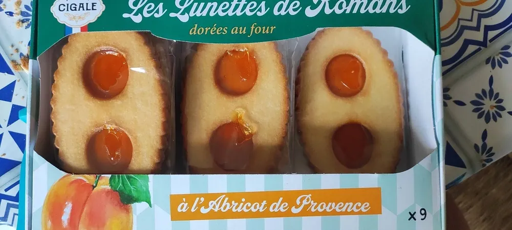 Les Lunettes de Romans dorées au four à l'Abricot de Provence