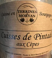 Cuisses de pintade aux cepes