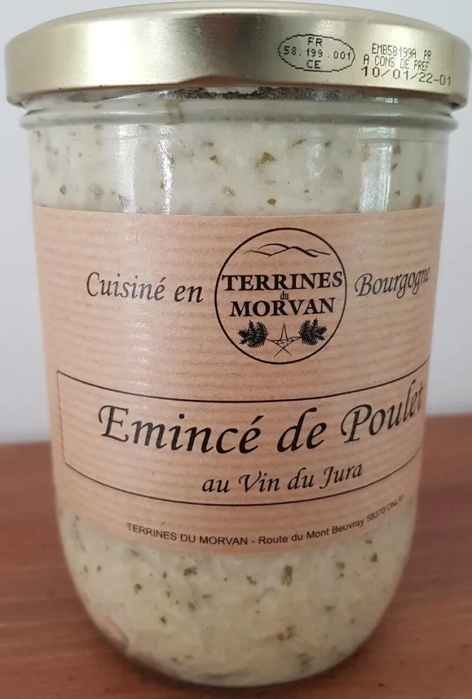 Émincé de poulet au vin du Jura