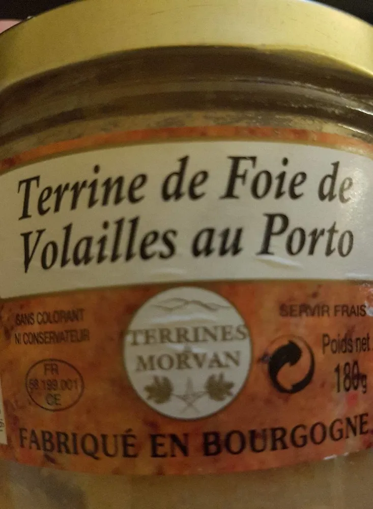Terrine de foie de volailles au Porto