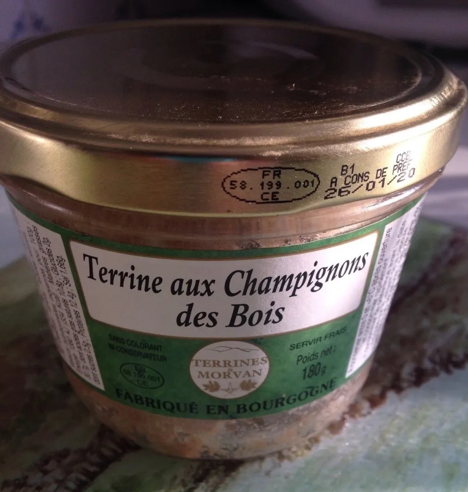 Terrine aux Champignons des Bois