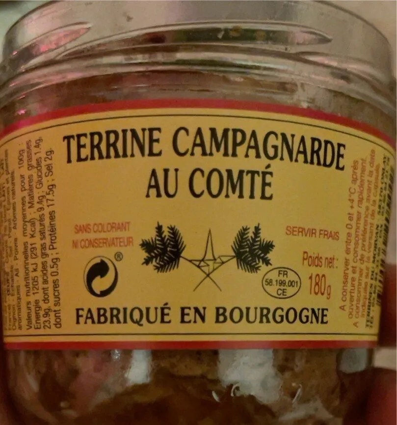 Terrine campagnarde au comté