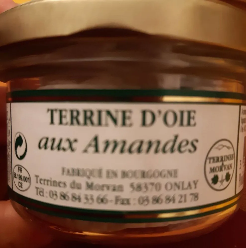 Terrine d'oie aux amandes