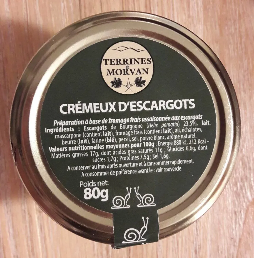 Crémeux d'escargots