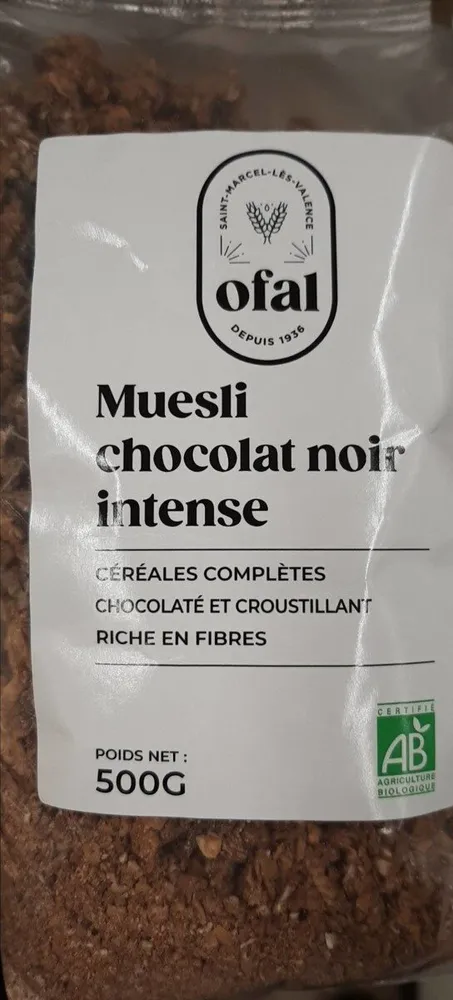 Muesli chocolat noir intense