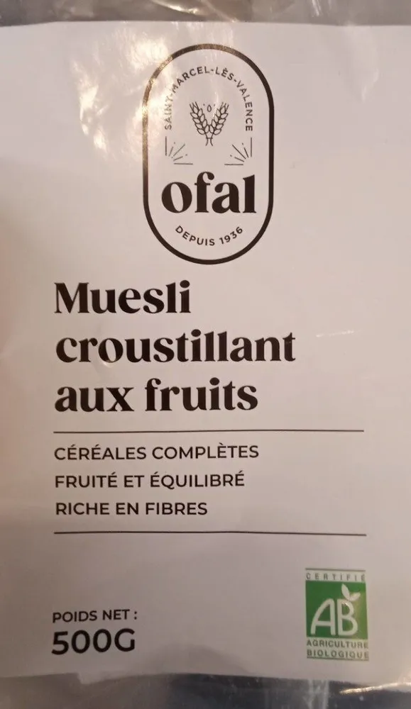 Müesli croustillant aux fruits