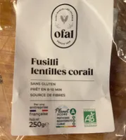 Fusilli lentilles corail